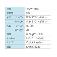 【もうすぐ終了】2024カープBOXティッシュ150W 5P/16パック (送料･税込)